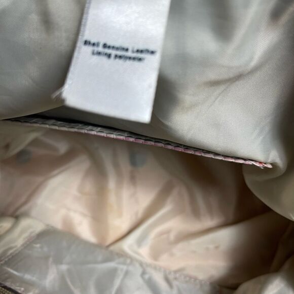 Beauty from Ashes leather shoulder bag made in SirLanka khaki & Tan tool prints - Picture 13 of 14